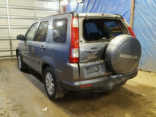 SHSRD78936U435377 - 2006 HONDA CR-V SE BLUE photo 3