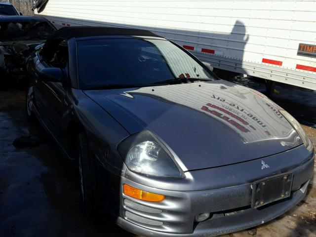 4A3AE85H52E105168 - 2002 MITSUBISHI ECLIPSE SP SILVER photo 1