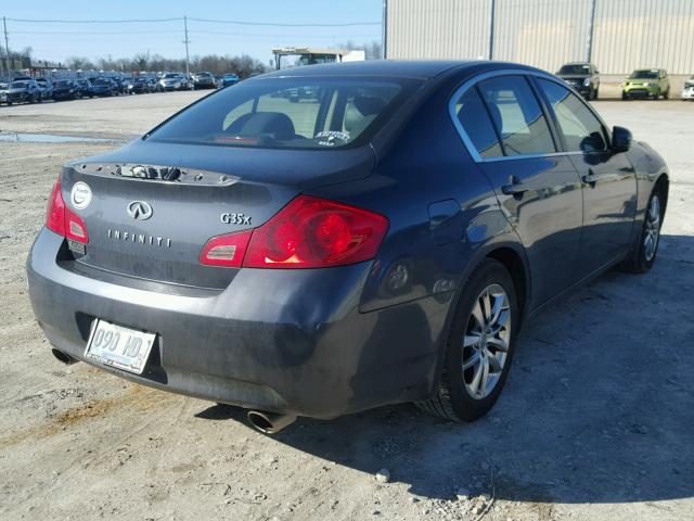 JNKBV61F77M824644 - 2007 INFINITI G35 GRAY photo 4