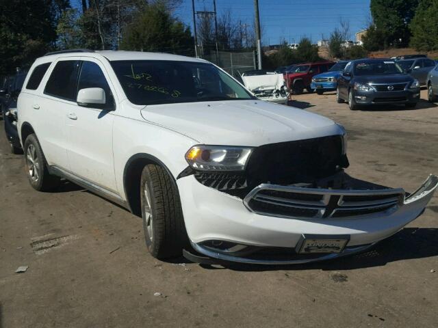 1C4RDJDG7FC810208 - 2015 DODGE DURANGO LI WHITE photo 1