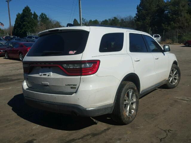 1C4RDJDG7FC810208 - 2015 DODGE DURANGO LI WHITE photo 4