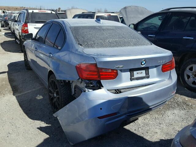 WBA3B9C55DF587167 - 2013 BMW 335 XI BLUE photo 3