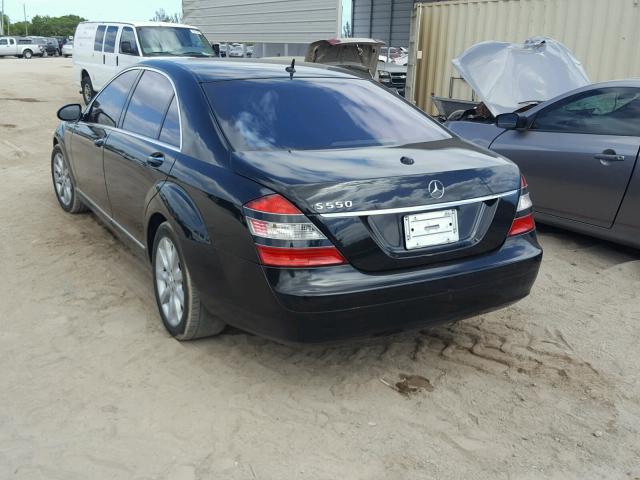 WDDNG71XX7A075627 - 2007 MERCEDES-BENZ S 550 BLACK photo 3