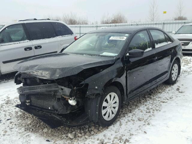 3VW2K7AJ6DM350722 - 2013 VOLKSWAGEN JETTA BASE 黑色 照片 2
