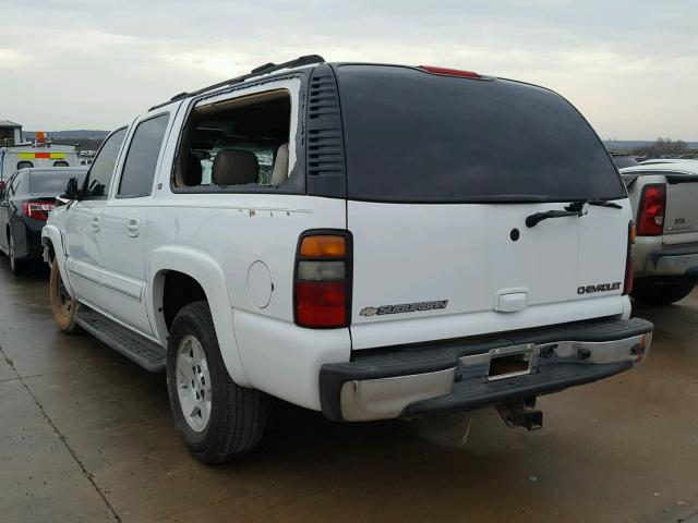 1GNEC16Z55R117852 - 2005 CHEVROLET SUBURBAN C WHITE photo 3