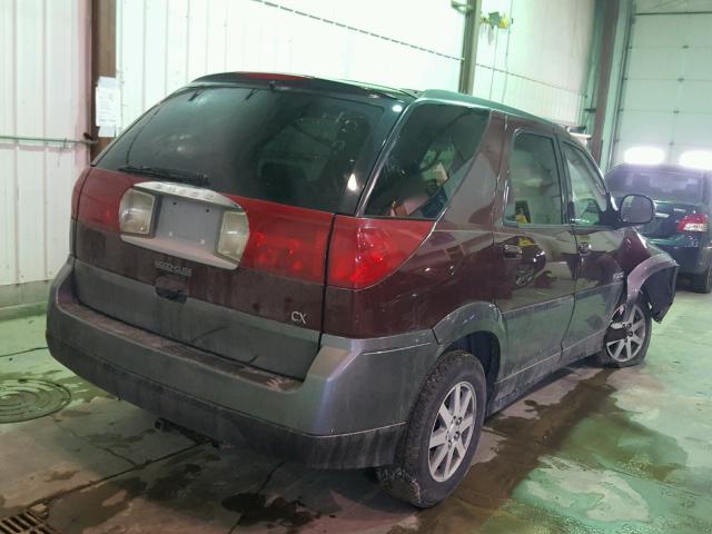 3G5DA03E12S586619 - 2002 BUICK RENDEZVOUS MAROON photo 4