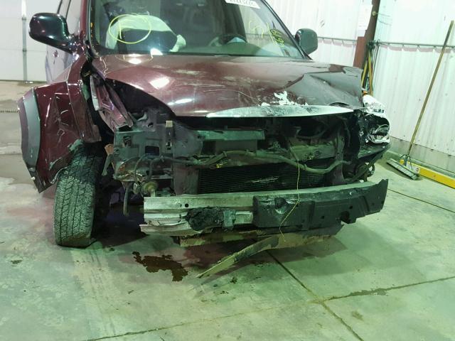 3G5DA03E12S586619 - 2002 BUICK RENDEZVOUS MAROON photo 9