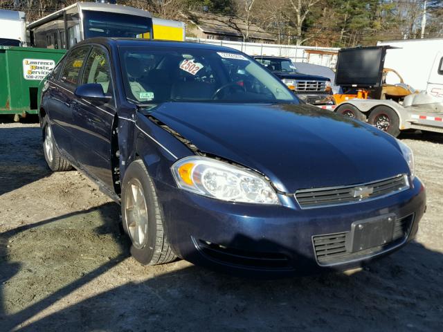 2G1WT58N481371282 - 2008 CHEVROLET IMPALA LT BLUE photo 1