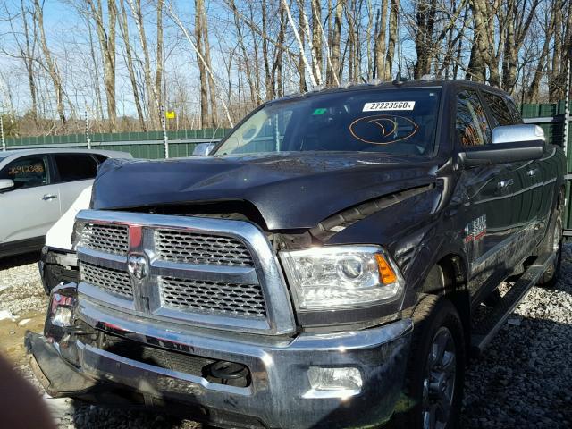 3C6UR5NL2FG571685 - 2015 RAM 2500 LARAM GRAY photo 2