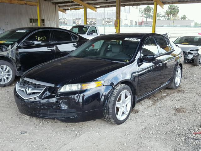 19UUA66225A059239 - 2005 ACURA TL BLACK photo 2