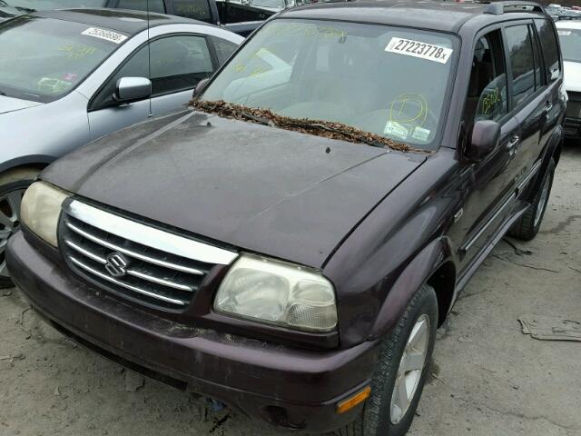 JS3TX92V834115479 - 2003 SUZUKI XL7 PLUS BURGUNDY photo 2