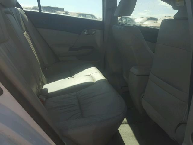 19XFB2F98CE317395 - 2012 HONDA CIVIC EXL WHITE photo 6