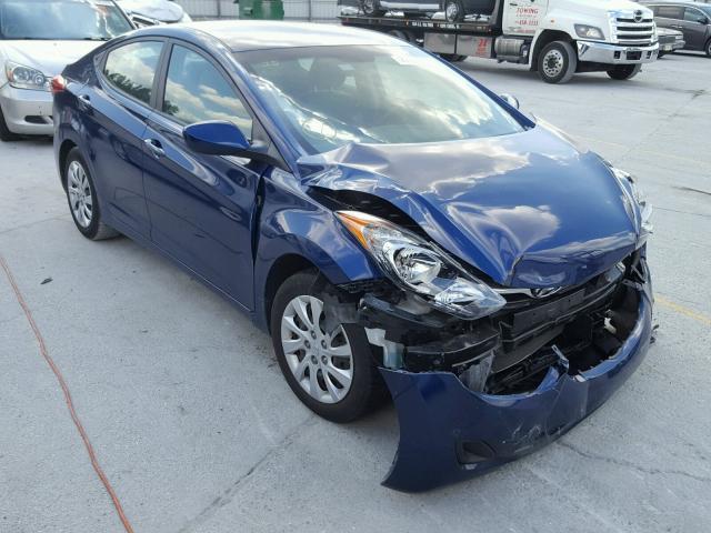 KMHDH4AE9DU524799 - 2013 HYUNDAI ELANTRA GL BLUE photo 1