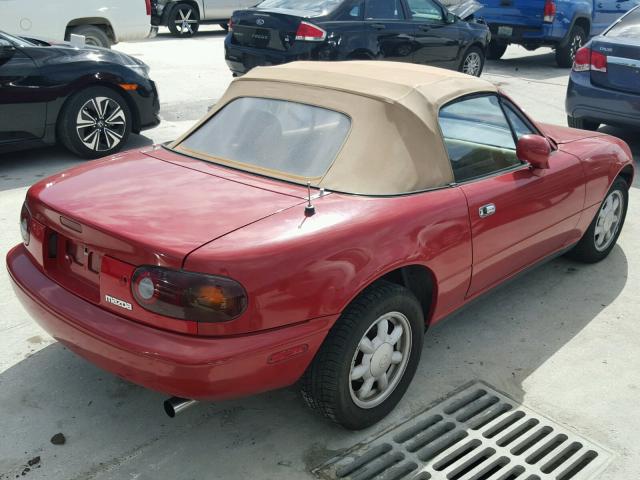 JM1NA3519P0401997 - 1993 MAZDA MX-5 MIATA RED photo 4