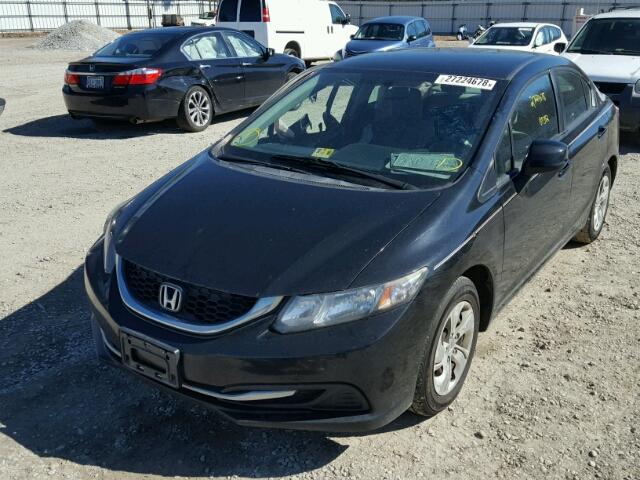 2HGFB2F53DH560942 - 2013 HONDA CIVIC LX BLACK photo 2