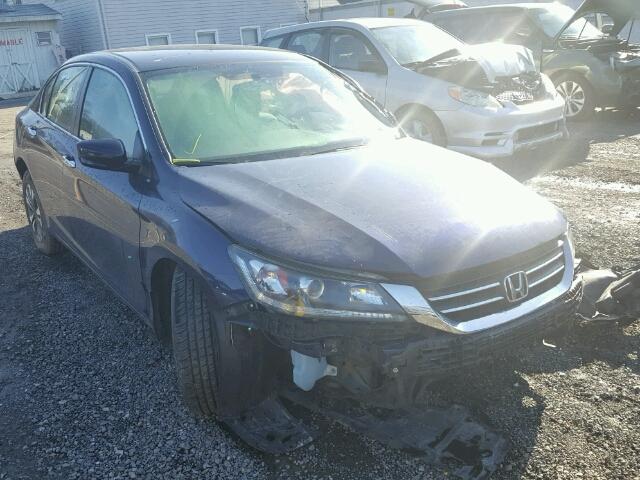 1HGCR2F32EA000777 - 2014 HONDA ACCORD LX BLUE photo 1