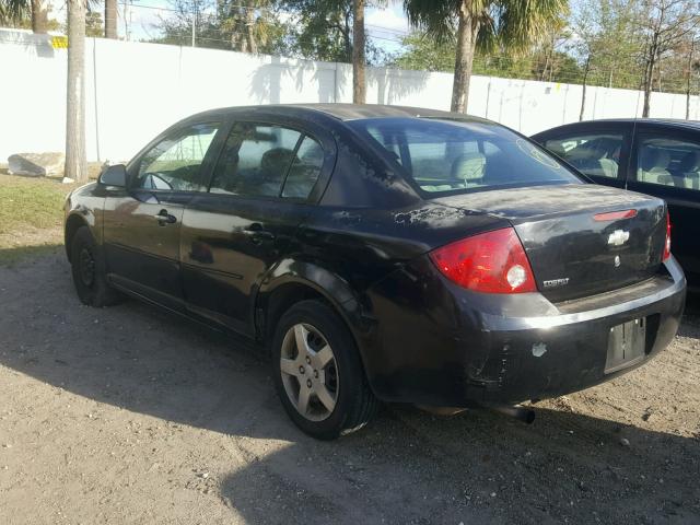 1G1AK52F057537097 - 2005 CHEVROLET COBALT BLACK photo 3