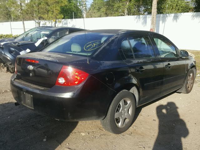 1G1AK52F057537097 - 2005 CHEVROLET COBALT BLACK photo 4