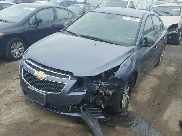 1G1PA5SH8E7239220 - 2014 CHEVROLET CRUZE LS BLUE photo 2