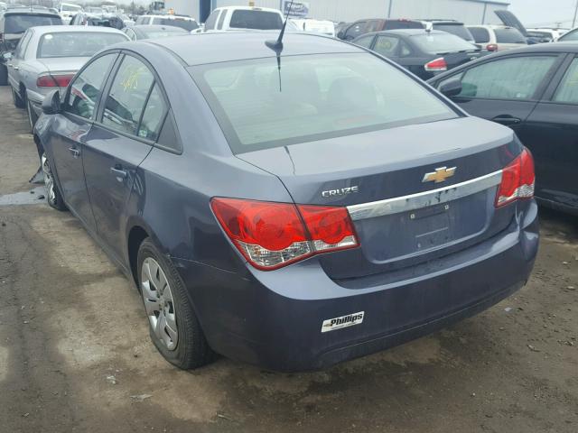 1G1PA5SH8E7239220 - 2014 CHEVROLET CRUZE LS BLUE photo 3