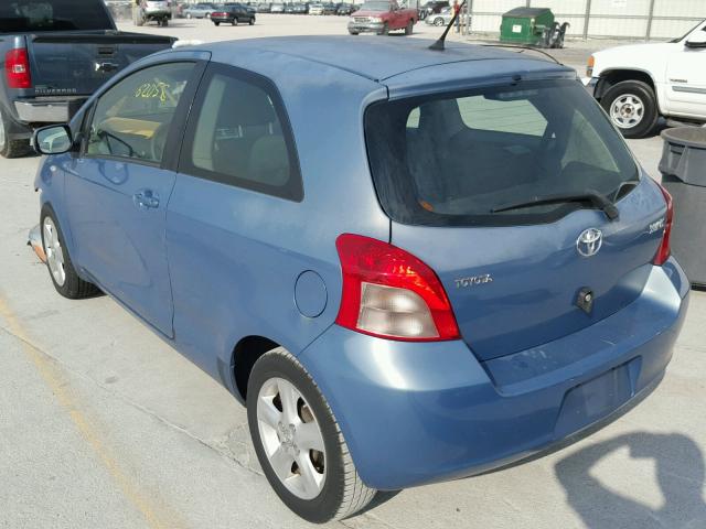 JTDJT923285184797 - 2008 TOYOTA YARIS BLUE photo 3