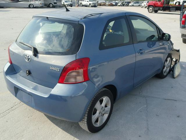 JTDJT923285184797 - 2008 TOYOTA YARIS BLUE photo 4