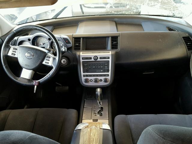 JN8AZ08T36W409841 - 2006 NISSAN MURANO SL GOLD photo 9