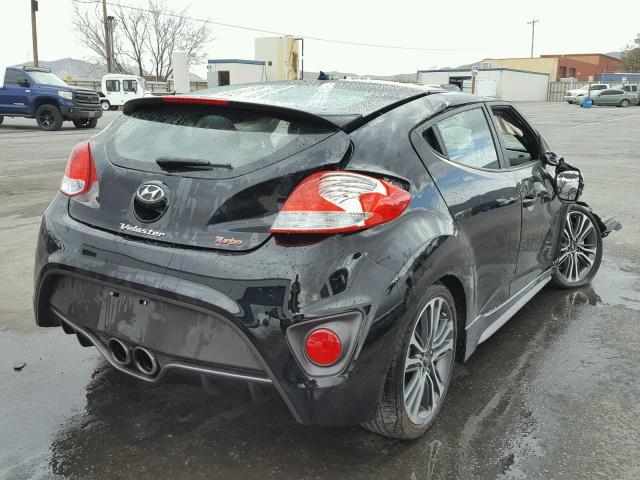 KMHTC6AE0HU314605 - 2017 HYUNDAI VELOSTER T BLACK photo 4