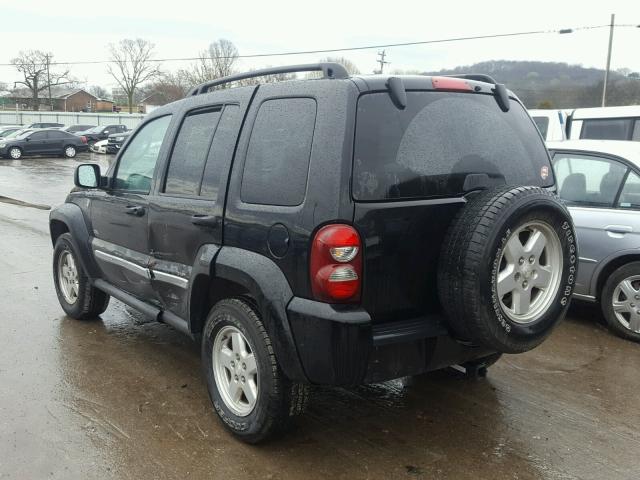 1J4GL48K86W214091 - 2006 JEEP LIBERTY SP BLACK photo 3