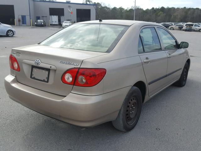 1NXBR32E35Z558185 - 2005 TOYOTA COROLLA CE TAN photo 4