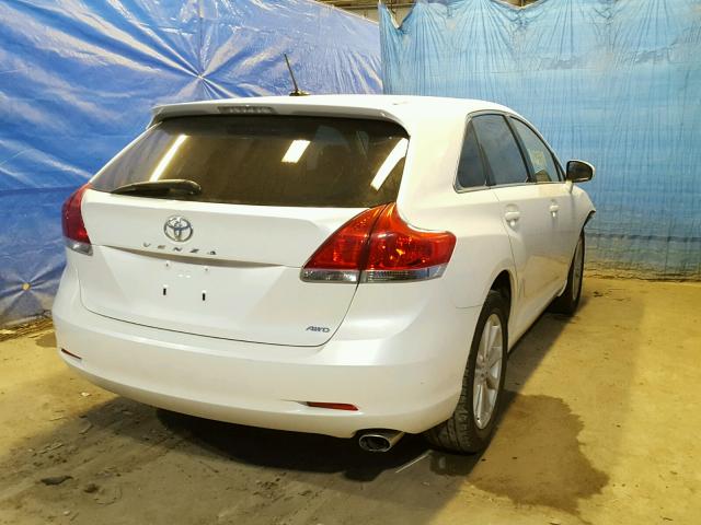 4T3BE11A49U002317 - 2009 TOYOTA VENZA BASE WHITE photo 4