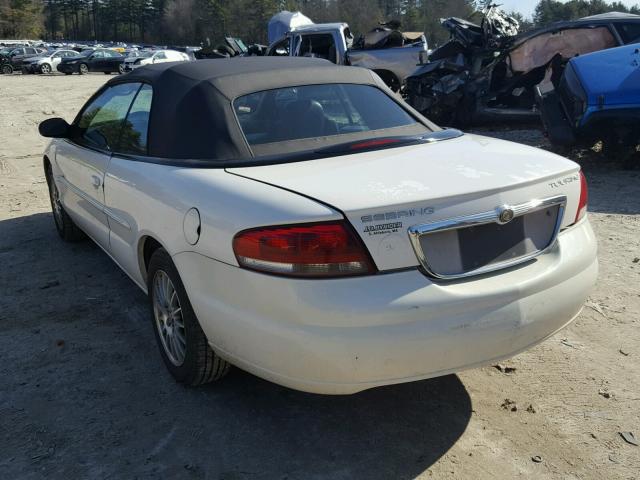 1C3EL55R54N269402 - 2004 CHRYSLER SEBRING LX WHITE photo 3