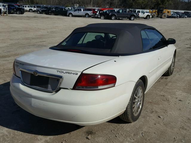 1C3EL55R54N269402 - 2004 CHRYSLER SEBRING LX WHITE photo 4