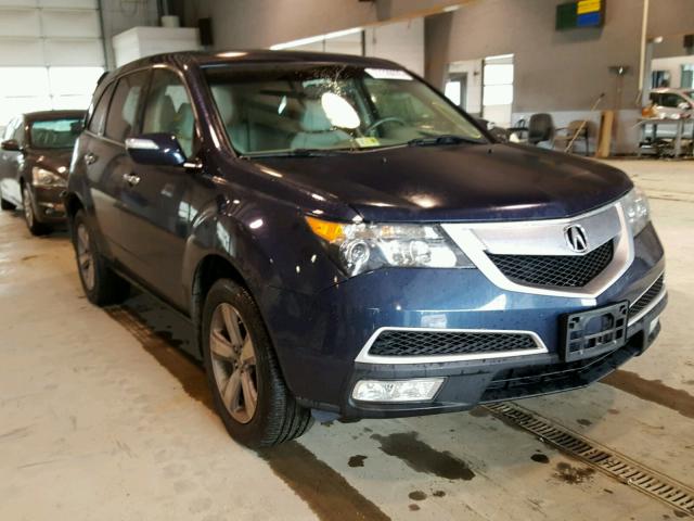 2HNYD2H29DH509640 - 2013 ACURA MDX BLUE photo 1