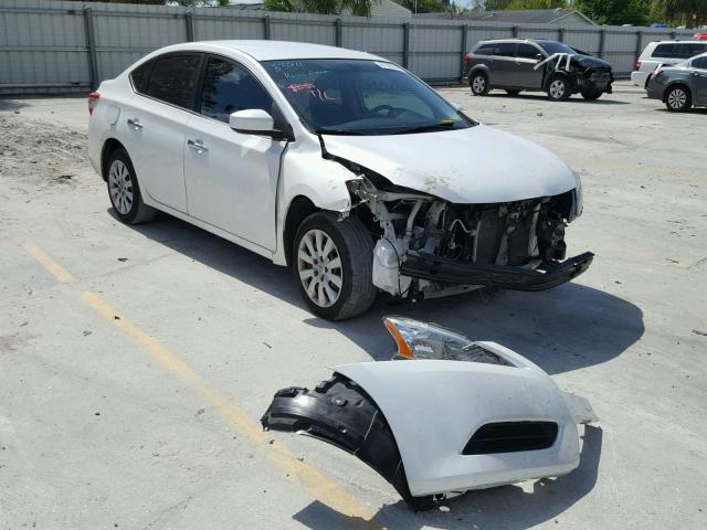 3N1AB7AP2DL691160 - 2013 NISSAN SENTRA S WHITE photo 1