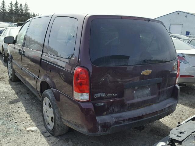 1GNDV23W08D113232 - 2008 CHEVROLET UPLANDER L 栗色 照片 3
