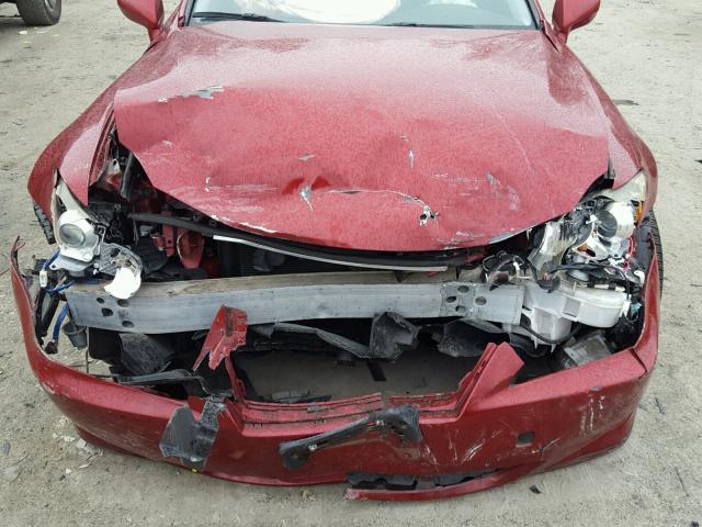 JTHCK262185022372 - 2008 LEXUS IS 250 RED photo 9