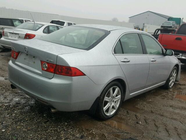 JH4CL96874C018665 - 2004 ACURA TSX SILVER photo 4