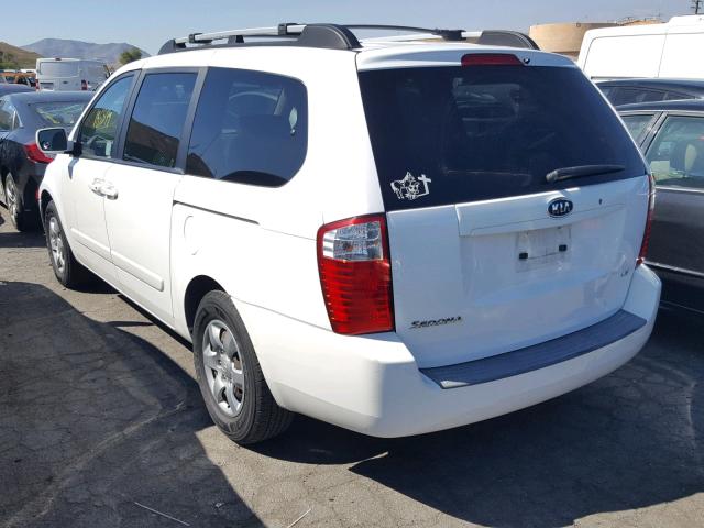 KNDMB233486255370 - 2008 KIA SEDONA EX WHITE photo 3