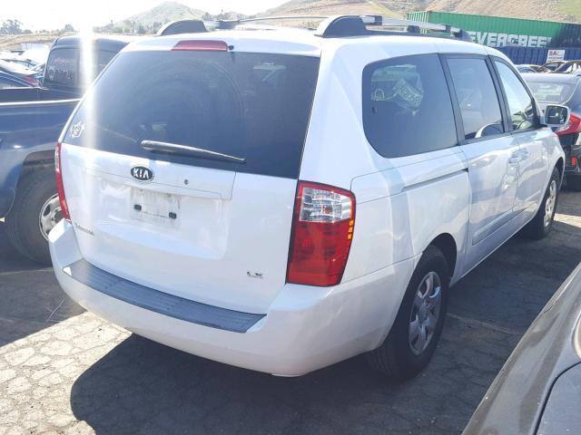 KNDMB233486255370 - 2008 KIA SEDONA EX WHITE photo 4