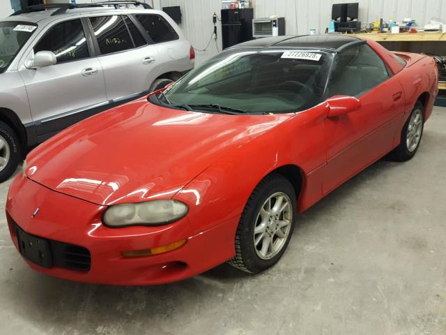 2G1FP22K7Y2114581 - 2000 CHEVROLET CAMARO RED photo 2