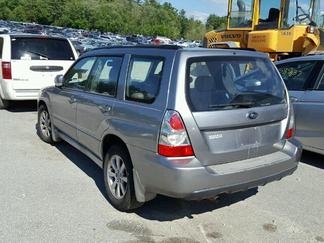 JF1SG65627H712712 - 2007 SUBARU FORESTER 2 SILVER photo 3