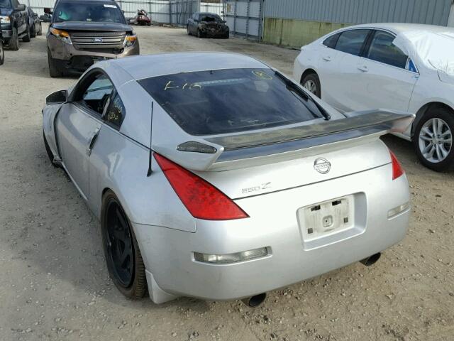 JN1BZ34D97M500662 - 2007 NISSAN 350Z COUPE SILVER photo 3