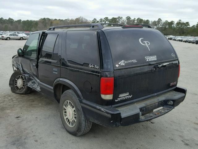 1GKDT13W7W2500639 - 1998 GMC JIMMY BLACK photo 3