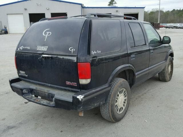 1GKDT13W7W2500639 - 1998 GMC JIMMY BLACK photo 4