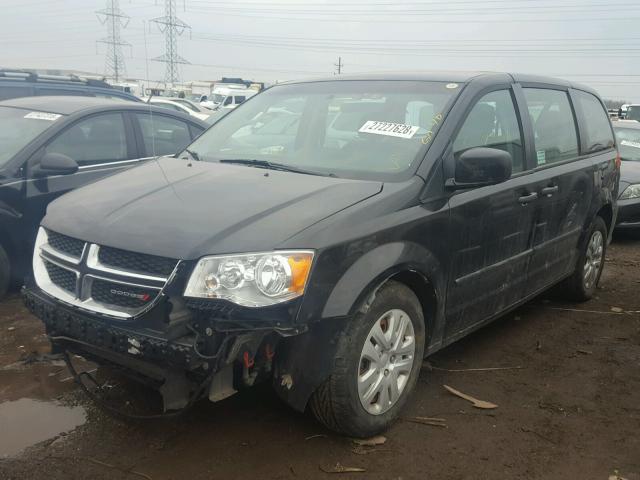 2C4RDGBG5DR800867 - 2013 DODGE GRAND CARA BLACK photo 2