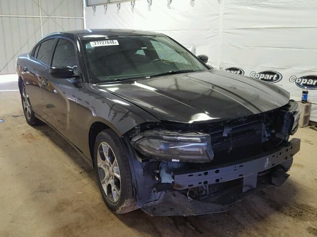 2C3CDXFG7GH105322 - 2016 DODGE CHARGER SE BLACK photo 1