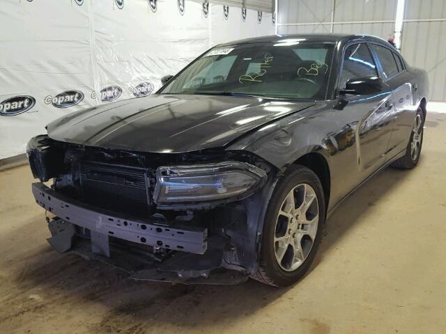 2C3CDXFG7GH105322 - 2016 DODGE CHARGER SE BLACK photo 2