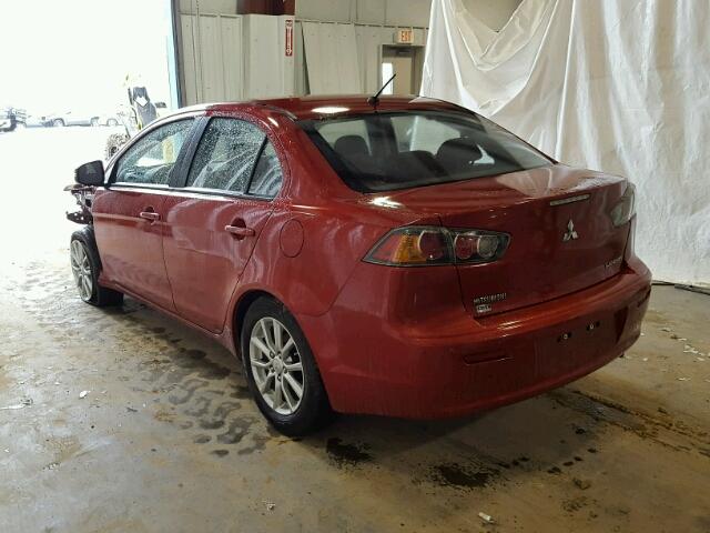 JA32V2FW6GU003164 - 2016 MITSUBISHI LANCER ES RED photo 3