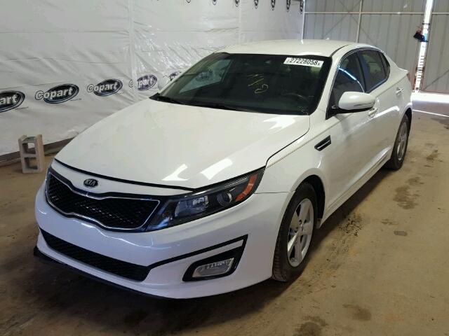 5XXGM4A73EG273557 - 2014 KIA OPTIMA LX WHITE photo 2